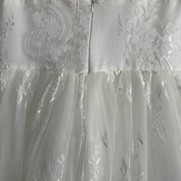 Girls Size 8/10 Dress & Belt Set - Antique White NWT - Picture 6 of 13